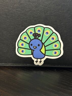 Peacock sticker